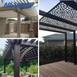 Modern Cantilever Pergola Patio Canopy 10x10 Deck Gazebo Customized