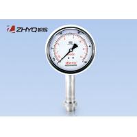 Buy cheap Clamp Connection Diaphragm Pressure Gauge , Bourdon Tube Pressure Gauge PT124Y product