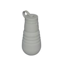 Buy cheap Grey Silicone Collapsible Drinking Bottle Outdoor Sports Folding 500ml Water product