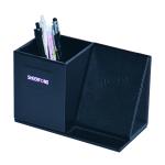 Fashion Creative Multifunction Customized Logo Pu Leather Desk Storage Wireless