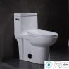 Buy cheap Dual Flush Elongated One Piece Toilet With Soft Closing Seat 1.28gpf/4.8lpf from wholesalers