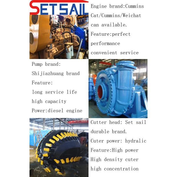 20inch Capacity 4000m3/H Electric Power Sand Dredger for Tin Mining