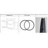 Buy cheap new 29" mtb carbon rims hookless full carbon rims 30x25 mm wide straight flange carbon rim from wholesalers