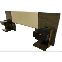 Buy cheap walnut wood frame with vinyl upholstery king/queen size wooden headbaord for 5 product