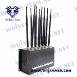 CDMA 24W Mobile Phone Blocker Jammer 12 Antennas DCS GSM GPS WIFI