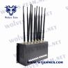 Buy cheap CDMA 24W Mobile Phone Blocker Jammer 12 Antennas DCS GSM GPS WIFI from wholesalers