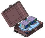 Waterproof Outdoor ABS Plastic Fiber Splitter Distribution Box FTTX Solutions