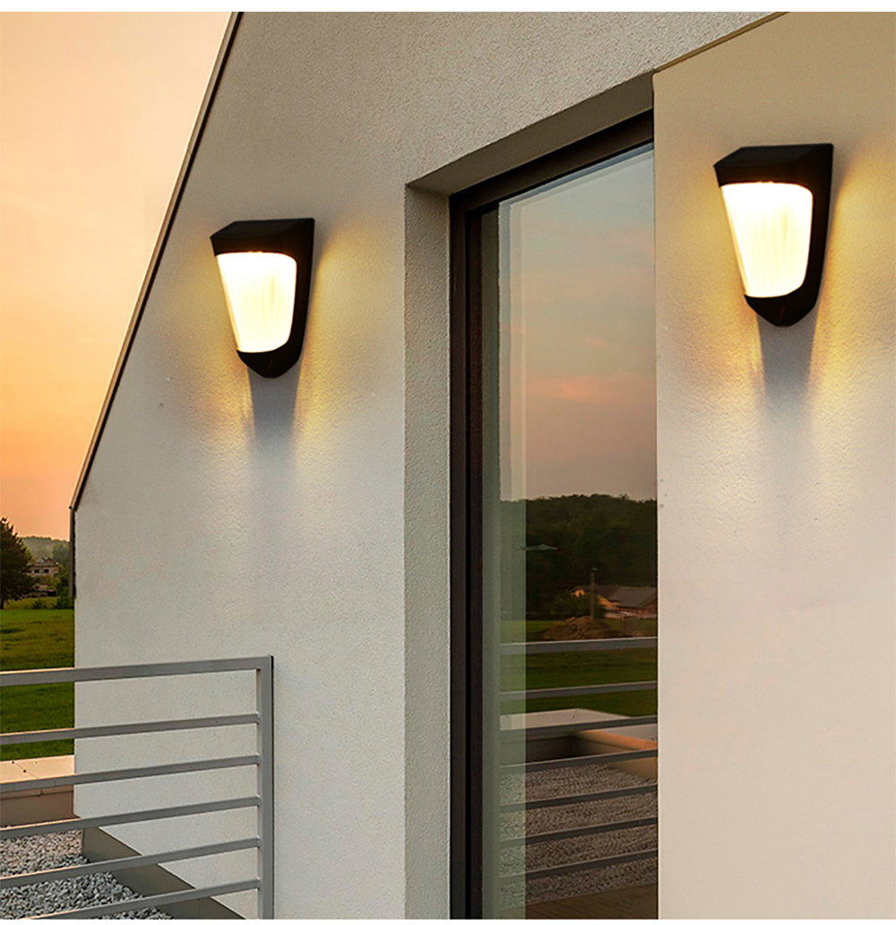 10LED 800LM 1200MAH Outdoor Solar Garden Lamp IP64 Waterproof