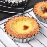 430 Stainless Steel Reusable Egg Tart Mold Stainless Steel Chrysanthemum Cup
