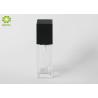 Buy cheap Square Clear Glass Empty Cosmetic Containers With Pump Cap Capacity 30ml 1 OZ from wholesalers