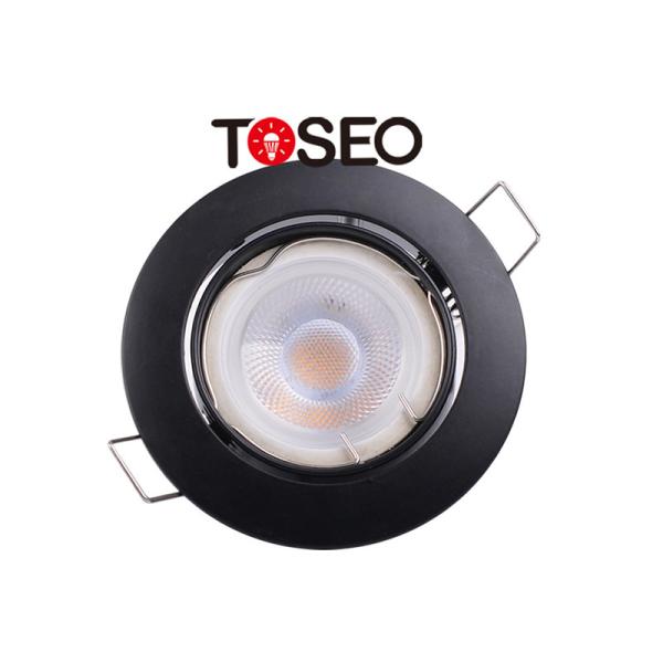 Quality Die Casting Aluminum Gu10 Recessed Downlights Fixtures Adjustable Round for sale