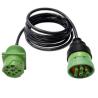 Buy cheap Green J1939 9 Pin Deutsch Connector Type 2 7ft Shielded Male Female Cable Connectors from wholesalers
