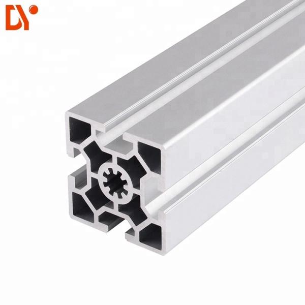 Square 6063 Extrusion Aluminium Tube Sections , Customized V Slot Aluminum