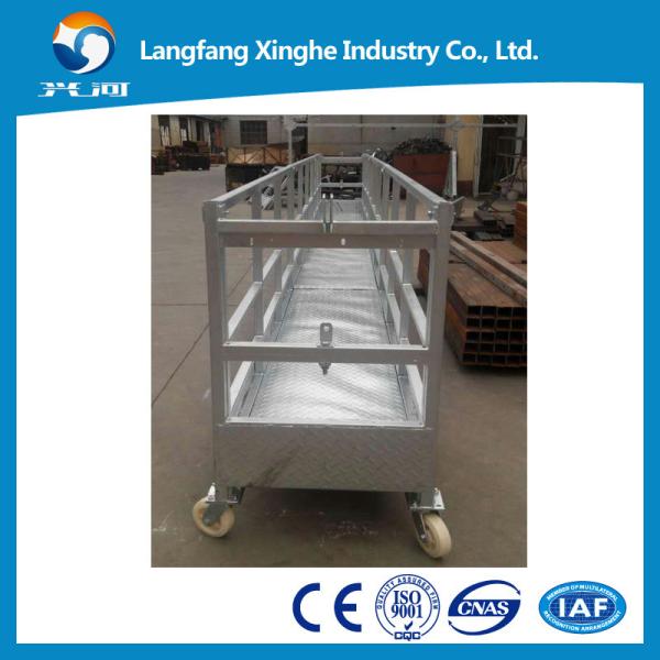 Buy cheap ce hot galvanized suspended platform， glass cleaning cradle ，zlp gondola chimney from wholesalers