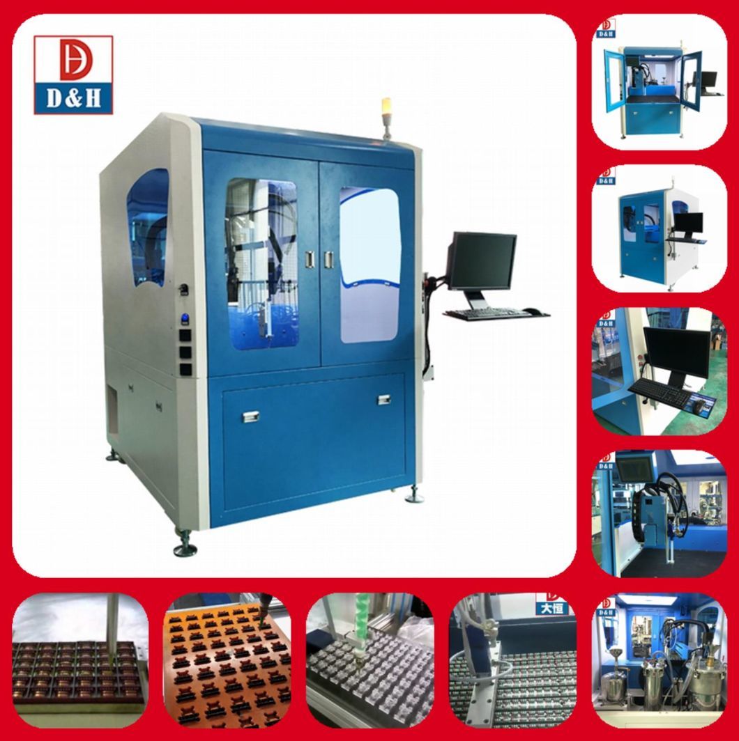 Servo Motor and Lead Screw Motion High Precision CCD Automatic Doming Dosing Potting Visual Glue Dispenser Machine