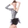 Buy cheap Beautiful Sequins Jazz Tap Costumes Diagonal - Neck Biketard Dance Costume from wholesalers