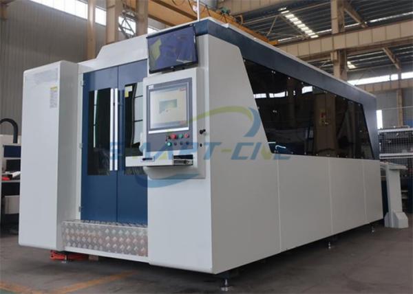 Buy cheap Water Cooling Fiber Laser Cutting Machine 2000×6000mm Exchange Table from wholesalers