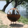 Buy cheap Rustic Red 100cm Weathered Steel Fire Pit Wood Burning Heavy Duty from wholesalers