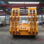 3 Axles 60t Heavy Equipment Hauling Trailers/Low Bed Trailer Transporter