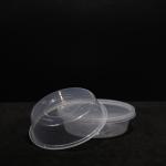 400ml Round Snap Lid Disposable PP Food Lunch Box For Fruit And Vegetable