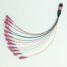 Buy cheap 12 Fibers Multimode Fiber Optic Cable 0.9mm OM4 MPO To LC Simplex For Cassettes from wholesalers