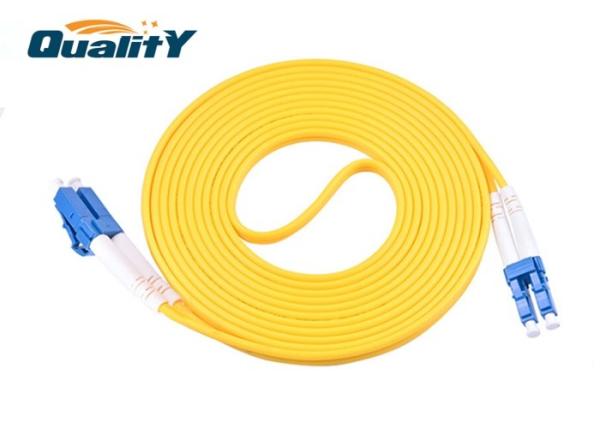 Buy cheap Duplex Jumper Lc Upc To Lc Upc Fiber Fiber Optic Patch Cord PVC , LSZH Material from wholesalers