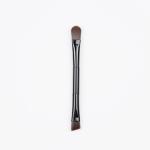 Synthetic Hair Double Ended Makeup Brush Makeup Applicator Aluminum Ferrule