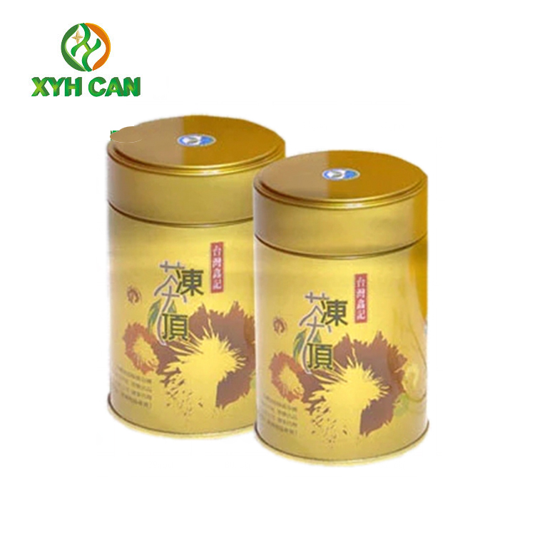 Tea Tin Can Food Grade Certificate Decorative For Tea Storage Useful Colorful Design