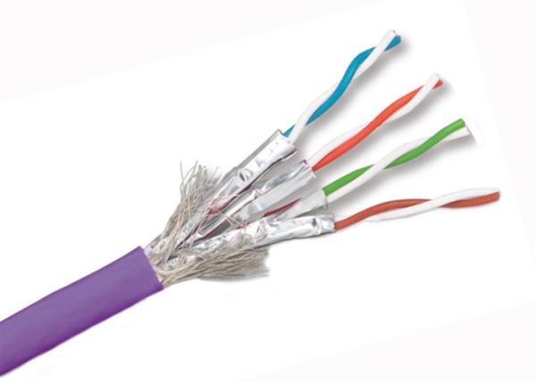 Buy cheap 305M Bare Copper Cat 7 Network Cable , 600Mhz Frequency Cat 7 Outdoor Cable from wholesalers