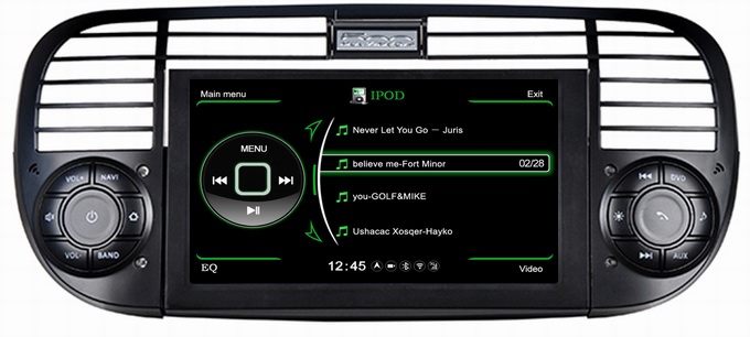 Ouchuangbo Car Navi GPS Navigation for Fiat 500 Auto Stereo S100 Platform Wifi Bluetooth