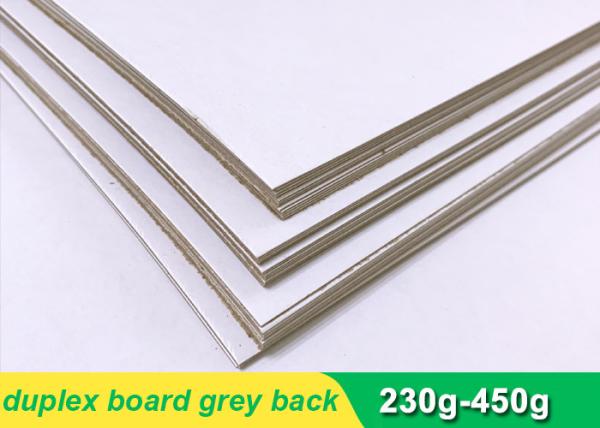 Buy cheap One side coated Duplex Paper Board with grey back 300g 700 * 1000mm from wholesalers
