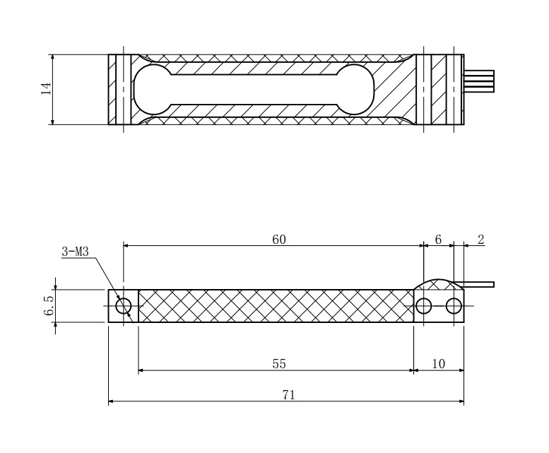 100g Aluminum Single Ended Beam Load Cell , 15v 200g Load Cell