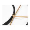Buy cheap Home Collection Accent Black And Gold Round Metal Framed Mirror Decorative Wall Mirror from wholesalers