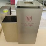 Outdoor Decorative Pull Out Stainless Steel Dustbin Use For School