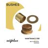 Buy cheap CuSn8 Bronze Sleeve Flanged Bearings Diamond Indentations Or Stamped With Oil Grooves from wholesalers