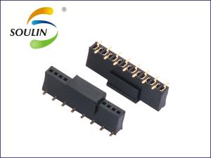 China PBT UL94V0 Female Header Connector Dual Row SMT H4.3 With Cap on sale