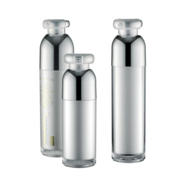 Buy cheap Luxury Cosmetic Pump Bottle Double Wall 15ml ABS Small Containers With Clip from wholesalers
