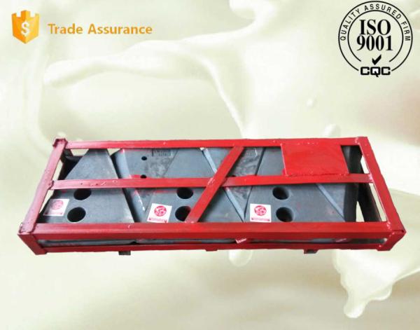 Buy cheap High Cr Cast Iron Retention Ring Cement Steel Mill Liners Quenching / Tempering from wholesalers