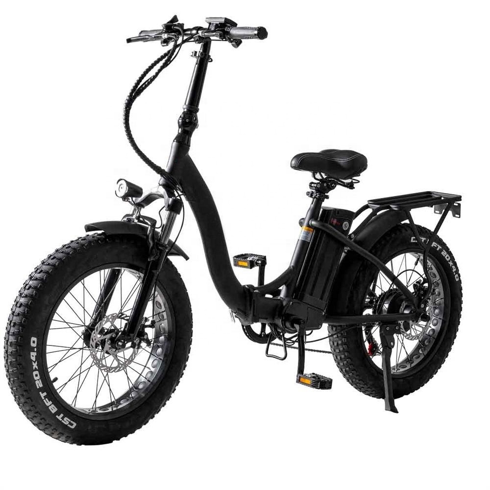 20"*4.0 Fat Tire Foldable Ebike 36V 250W 500W Electric City Bike For Adults