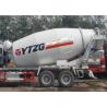 Buy cheap 10CBM Trailer Mounted Concrete Mixer , RHD 10 Wheels Concrete Mixer Pump Truck from wholesalers