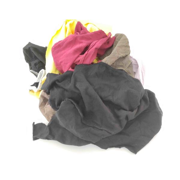 Quality Grade B Dark color tshirt cut piece cloth cotton &amp; synthetic cotton rag 10kg bag rags for sale