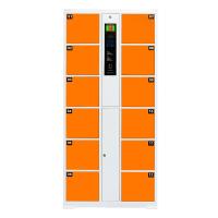 Buy cheap 1800mm Fingerprint Locker , Supermarket Storage Cabinet With Electronic Lock product