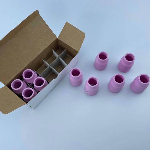 Buy cheap 10Pcs TIG Welder Torch Accessories for Welding Pink Large Gas Lens Cup Alumina Nozzle from wholesalers