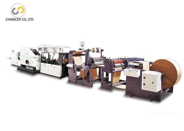 Buy cheap Automatic shopping flat bottom handle paper bag making machine from wholesalers