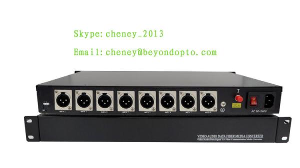 Buy cheap 8 channels banlanced audio XLR over fiber from wholesalers