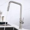 Buy cheap Sus304 High Arc Angled Spout Deck Mounted Kitchen Mixer Taps IPX5 DC6V HOMEKA from wholesalers