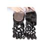 Buy cheap Loose Wave Lace Top Closure Chinese Human Hair Natural Color Tangle Free from wholesalers