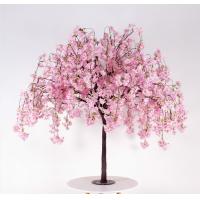 Buy cheap OEM Pink 130cm Height Faux Cherry Blossom Tree Fiberglass Plastic product