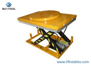 Wholesale Powered Motorized Rotating Pallet Lift Table 100kg Rotary Round Stage Platform 360 Degree from china suppliers