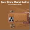 Buy cheap Pu Leather Mobile Case Cover Magnetic Magsafe Shockproof For IPhone 16 15 from wholesalers